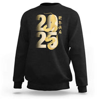 Happy Chinese New Year 2025 Sweatshirt Calligraphy Year Of The Snake Zodiac Animals