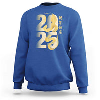 Happy Chinese New Year 2025 Sweatshirt Calligraphy Year Of The Snake Zodiac Animals