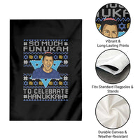 Funny So Much Funukah To Celebrate Hanukkah Sandler Garden Flag - Wonder Print Shop