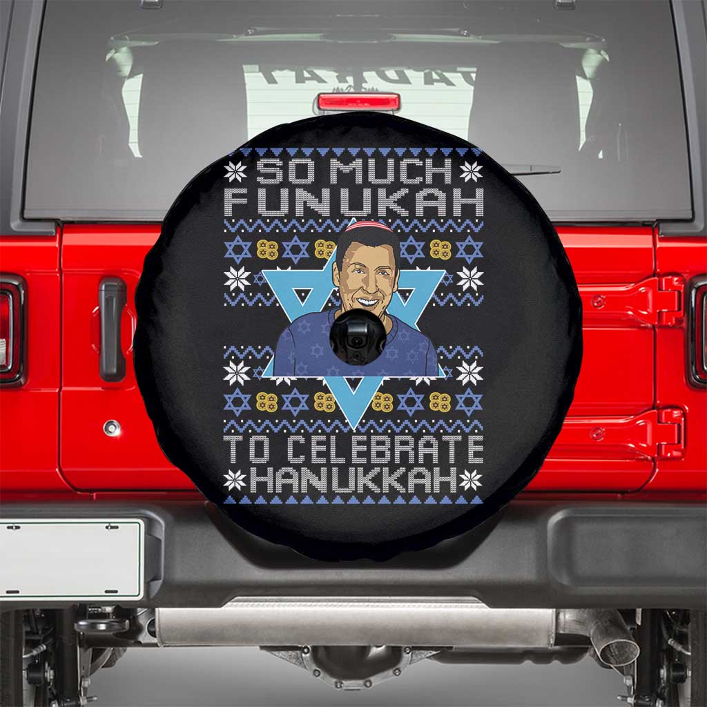 Funny So Much Funukah To Celebrate Hanukkah Sandler Spare Tire Cover - Wonder Print Shop