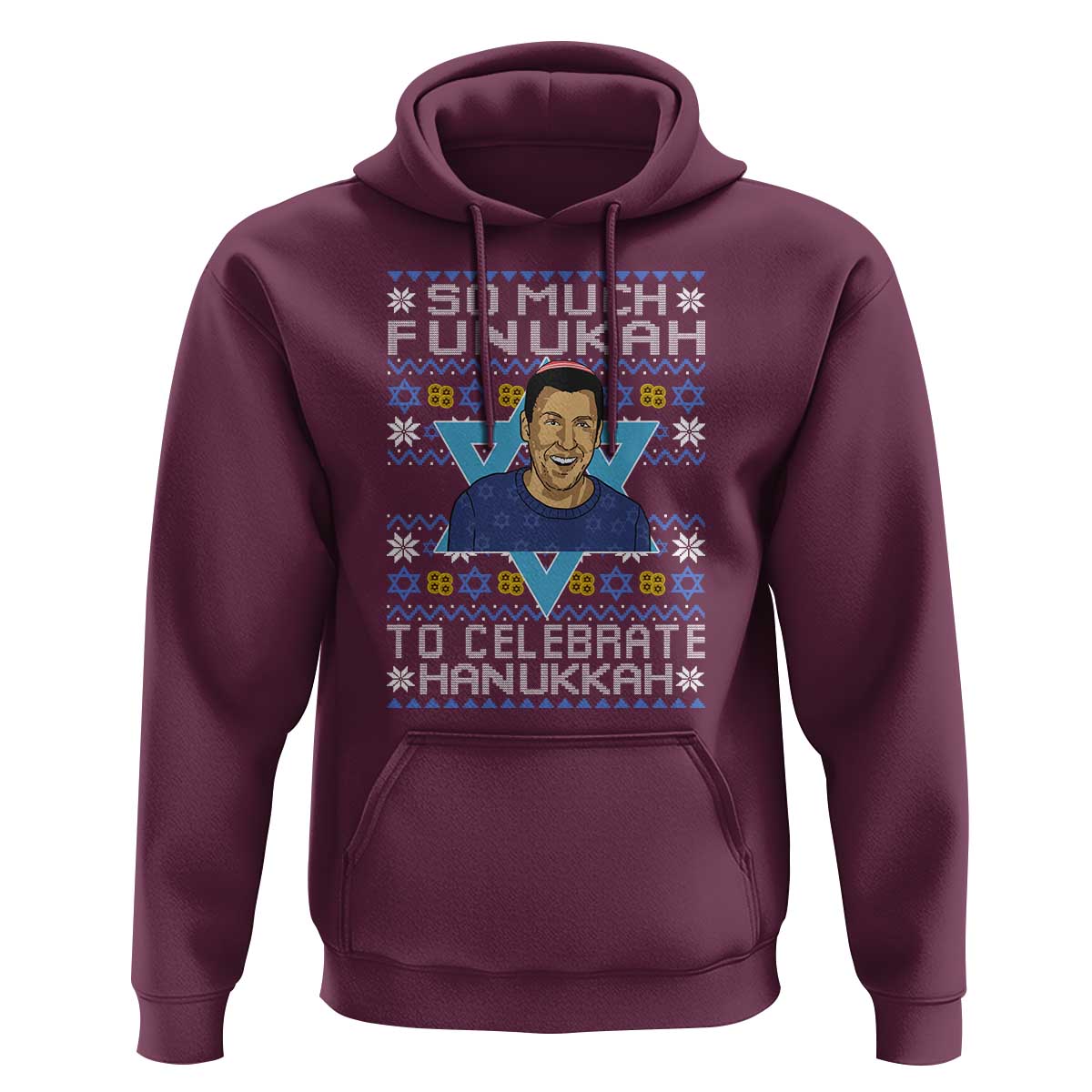 Funny So Much Funukah To Celebrate Hanukkah Sandler Hoodie - Wonder Print Shop