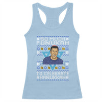 Funny So Much Funukah To Celebrate Hanukkah Sandler Racerback Tank Top - Wonder Print Shop