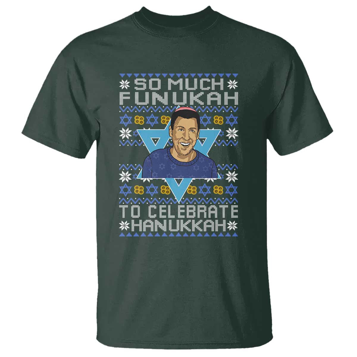 Funny So Much Funukah To Celebrate Hanukkah Sandler T Shirt - Wonder Print Shop