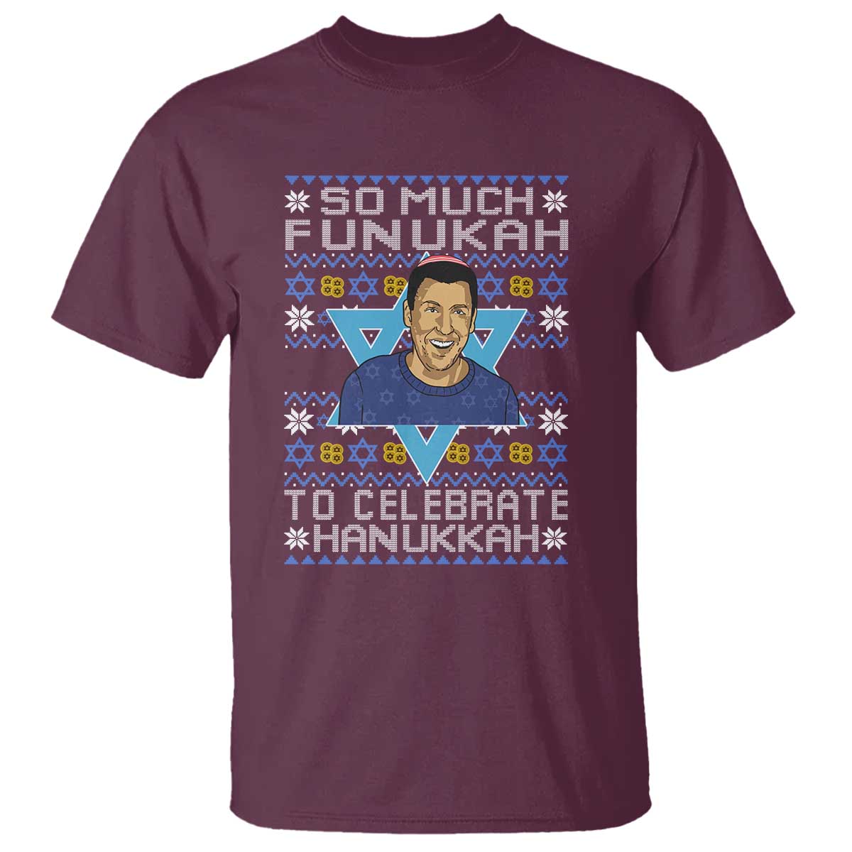 Funny So Much Funukah To Celebrate Hanukkah Sandler T Shirt - Wonder Print Shop