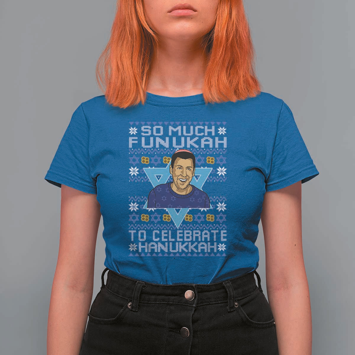 Funny So Much Funukah To Celebrate Hanukkah Sandler T Shirt For Women - Wonder Print Shop