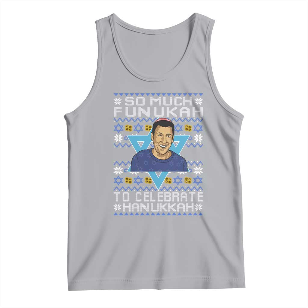 Funny So Much Funukah To Celebrate Hanukkah Sandler Tank Top - Wonder Print Shop