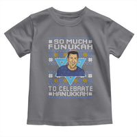 Funny So Much Funukah To Celebrate Hanukkah Sandler Toddler T Shirt - Wonder Print Shop