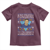 Funny So Much Funukah To Celebrate Hanukkah Sandler Toddler T Shirt - Wonder Print Shop