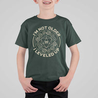 Funny RPG Gamer I'm Not Older I Leveled Up T Shirt For Kid Vintage D20 Tabletop Dice - Wonder Print Shop