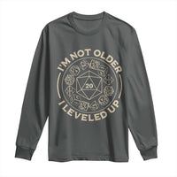 Funny RPG Gamer I'm Not Older I Leveled Up Long Sleeve Shirt Vintage D20 Tabletop Dice - Wonder Print Shop