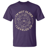 Funny RPG Gamer I'm Not Older I Leveled Up T Shirt Vintage D20 Tabletop Dice - Wonder Print Shop