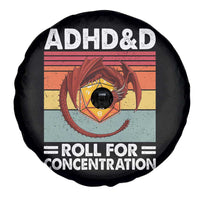 ADHD&D Roll For Concentration Spare Tire Cover Funny RPG Gamer D20 Tabletop Dice - Wonder Print Shop