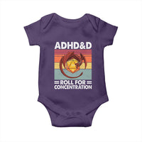 ADHD&D Roll For Concentration Baby Onesie Funny RPG Gamer D20 Tabletop Dice - Wonder Print Shop