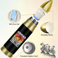 ADHD&D Roll For Concentration Bullet Tumbler Funny RPG Gamer D20 Tabletop Dice - Wonder Print Shop
