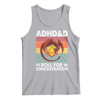 ADHD&D Roll For Concentration Tank Top Funny RPG Gamer D20 Tabletop Dice - Wonder Print Shop