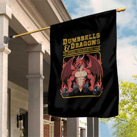 Funny RPG Workout Gym Nerd Garden Flag Dumbbells And Dragons The Original Swoleplaying Game - Wonder Print Shop