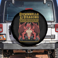 Funny RPG Workout Gym Nerd Spare Tire Cover Dumbbells And Dragons The Original Swoleplaying Game - Wonder Print Shop