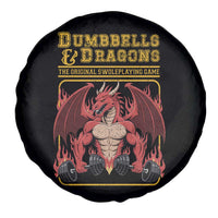 Funny RPG Workout Gym Nerd Spare Tire Cover Dumbbells And Dragons The Original Swoleplaying Game - Wonder Print Shop