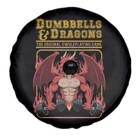 Funny RPG Workout Gym Nerd Spare Tire Cover Dumbbells And Dragons The Original Swoleplaying Game - Wonder Print Shop