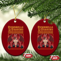 Funny RPG Workout Gym Nerd Ceramic Ornament Dumbbells And Dragons The Original Swoleplaying Game - Wonder Print Shop