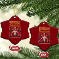 Funny RPG Workout Gym Nerd Ceramic Ornament Dumbbells And Dragons The Original Swoleplaying Game - Wonder Print Shop