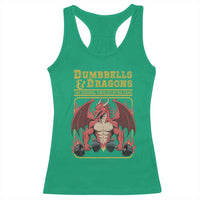 Funny RPG Workout Gym Nerd Racerback Tank Top Dumbbells And Dragons The Original Swoleplaying Game - Wonder Print Shop