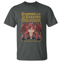 Funny RPG Workout Gym Nerd T Shirt Dumbbells And Dragons The Original Swoleplaying Game - Wonder Print Shop