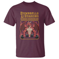 Funny RPG Workout Gym Nerd T Shirt Dumbbells And Dragons The Original Swoleplaying Game - Wonder Print Shop