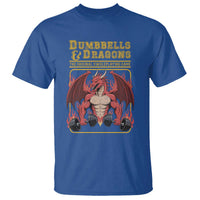 Funny RPG Workout Gym Nerd T Shirt Dumbbells And Dragons The Original Swoleplaying Game - Wonder Print Shop