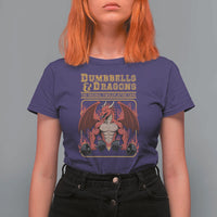 Funny RPG Workout Gym Nerd T Shirt For Women Dumbbells And Dragons The Original Swoleplaying Game - Wonder Print Shop