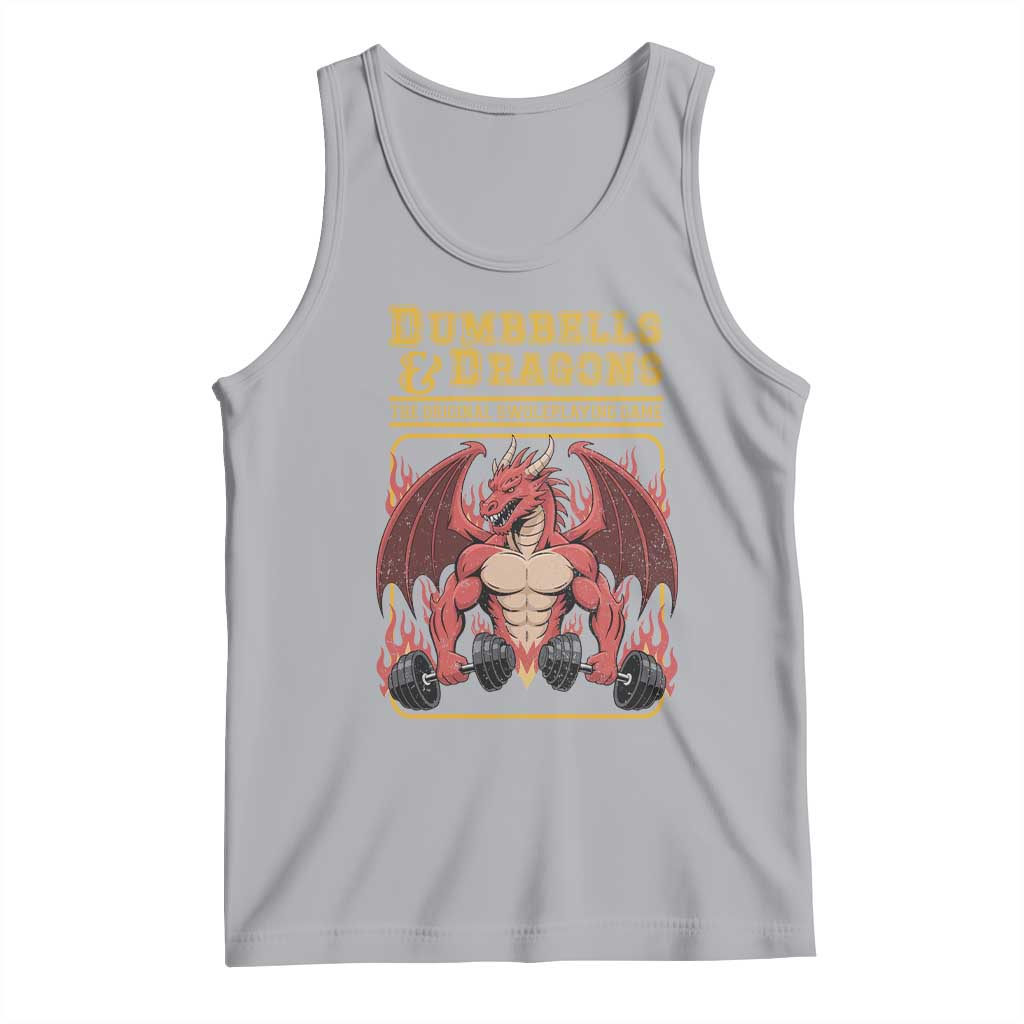 Funny RPG Workout Gym Nerd Tank Top Dumbbells And Dragons The Original Swoleplaying Game - Wonder Print Shop