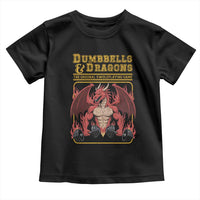 Funny RPG Workout Gym Nerd Toddler T Shirt Dumbbells And Dragons The Original Swoleplaying Game - Wonder Print Shop