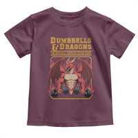 Funny RPG Workout Gym Nerd Toddler T Shirt Dumbbells And Dragons The Original Swoleplaying Game - Wonder Print Shop