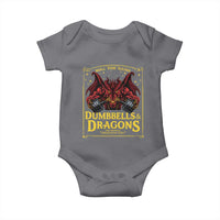 Funny RPG Weightlifting Workout Gym Baby Onesie Dumbbells And Dragons The Original Swoleplaying Game - Wonder Print Shop
