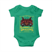 Funny RPG Weightlifting Workout Gym Baby Onesie Dumbbells And Dragons The Original Swoleplaying Game - Wonder Print Shop