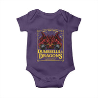 Funny RPG Weightlifting Workout Gym Baby Onesie Dumbbells And Dragons The Original Swoleplaying Game - Wonder Print Shop