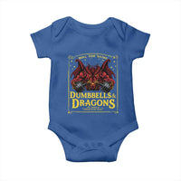 Funny RPG Weightlifting Workout Gym Baby Onesie Dumbbells And Dragons The Original Swoleplaying Game - Wonder Print Shop
