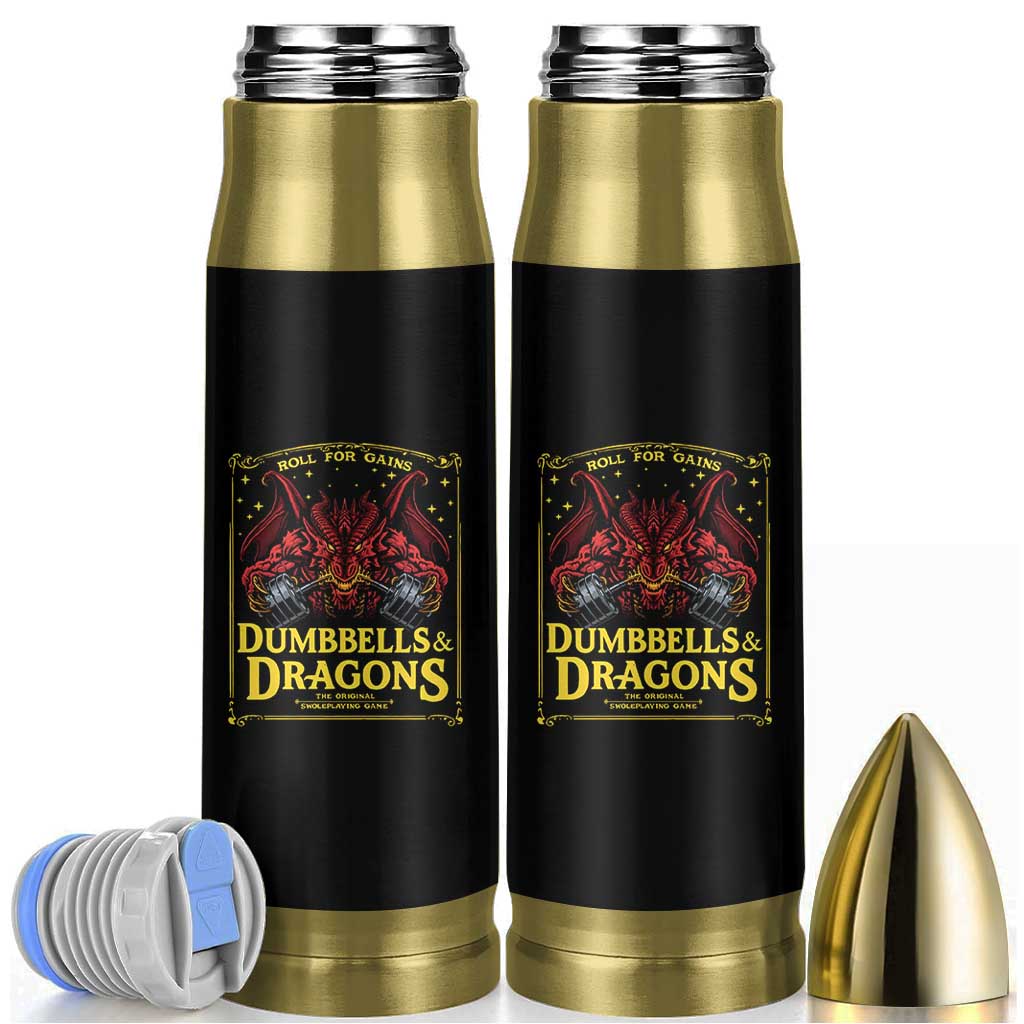 Funny RPG Weightlifting Workout Gym Bullet Tumbler Dumbbells And Dragons The Original Swoleplaying Game - Wonder Print Shop