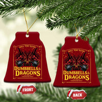 Funny RPG Weightlifting Workout Gym Ceramic Ornament Dumbbells And Dragons The Original Swoleplaying Game - Wonder Print Shop