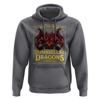 Funny RPG Weightlifting Workout Gym Hoodie Dumbbells And Dragons The Original Swoleplaying Game - Wonder Print Shop