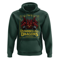Funny RPG Weightlifting Workout Gym Hoodie Dumbbells And Dragons The Original Swoleplaying Game - Wonder Print Shop