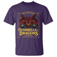 Funny RPG Weightlifting Workout Gym T Shirt Dumbbells And Dragons The Original Swoleplaying Game - Wonder Print Shop
