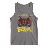 Funny RPG Weightlifting Workout Gym Tank Top Dumbbells And Dragons The Original Swoleplaying Game - Wonder Print Shop