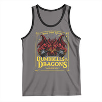 Funny RPG Weightlifting Workout Gym Tank Top Dumbbells And Dragons The Original Swoleplaying Game - Wonder Print Shop