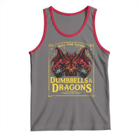 Funny RPG Weightlifting Workout Gym Tank Top Dumbbells And Dragons The Original Swoleplaying Game - Wonder Print Shop