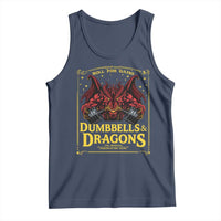 Funny RPG Weightlifting Workout Gym Tank Top Dumbbells And Dragons The Original Swoleplaying Game - Wonder Print Shop