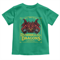 Funny RPG Weightlifting Workout Gym Toddler T Shirt Dumbbells And Dragons The Original Swoleplaying Game - Wonder Print Shop