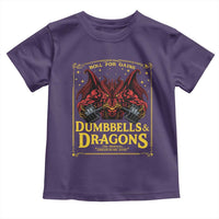 Funny RPG Weightlifting Workout Gym Toddler T Shirt Dumbbells And Dragons The Original Swoleplaying Game - Wonder Print Shop