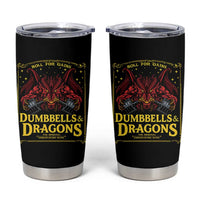 Funny RPG Weightlifting Workout Gym Tumbler Cup Dumbbells And Dragons The Original Swoleplaying Game - Wonder Print Shop