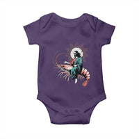 Funny Christian Prawn Baby Onesie Retro Jesus Riding A Shrimp Meme - Wonder Print Shop